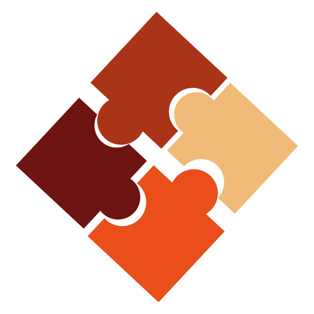 puzzle concept with icon design, vector illustration 10 eps graphic.のイラスト素材