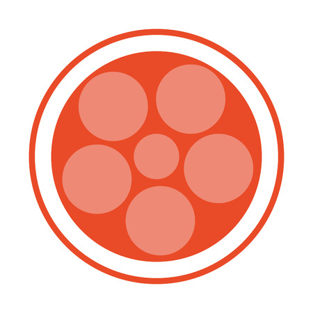 film reel vector illustration isolated over whiteのイラスト素材
