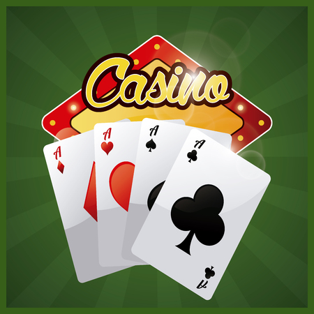 Casino concept with icon design, vector illustration 10 eps graphic.のイラスト素材