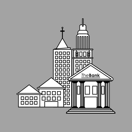 City concept with icon design, vector illustration 10 eps graphic.のイラスト素材