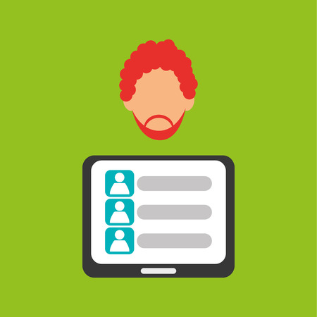 Man concept with icon design, vector illustration 10 eps graphic.のイラスト素材