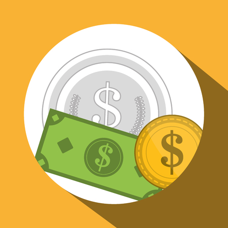 Money concept with icon design, vector illustration 10 eps graphic.のイラスト素材