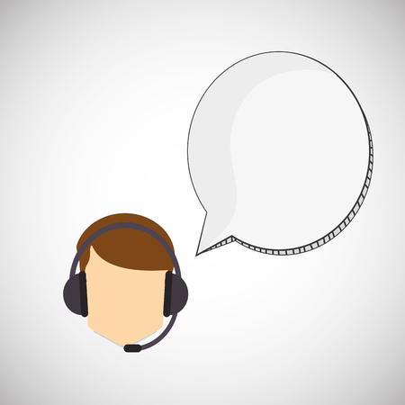 Call center concept with icon design, vector illustration 10 eps graphic.のイラスト素材