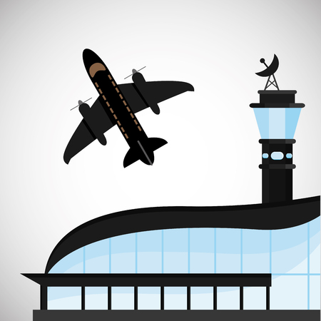 Airport concept with icon designのイラスト素材