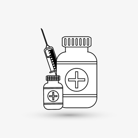 Medical care concept with icon design, vector illustration 10 eps graphic.のイラスト素材