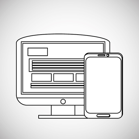 Communication concept with icon design, vector illustration 10 eps graphic.のイラスト素材