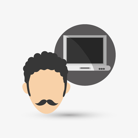 Communication concept with icon design, vector illustration 10 eps graphic.のイラスト素材