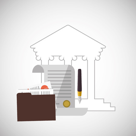 Law concept with icon design, vector illustrationのイラスト素材