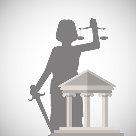 Law concept with icon design, vector illustrationのイラスト素材