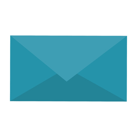 blue envelope vector illustration flat style designのイラスト素材