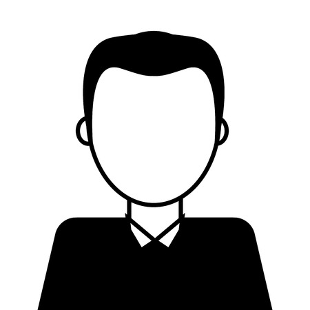 man wearing suit vector illustration flat style designのイラスト素材