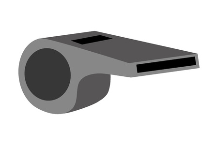 simple grey whistle icon vector illustration flat style designのイラスト素材