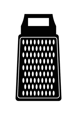 simple flat design kitchen grater icon vector illustrationのイラスト素材