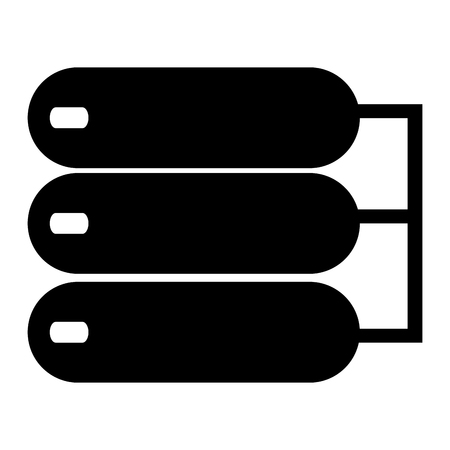 flat design web hosting icon vector illustrationのイラスト素材