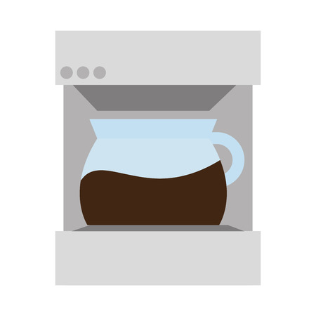 Coffee maker hot drink machine , isolated vector illustrationのイラスト素材