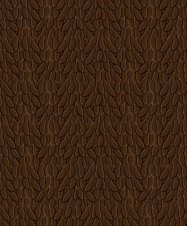 coffee bean background pattern , isolated vector illustrationのイラスト素材