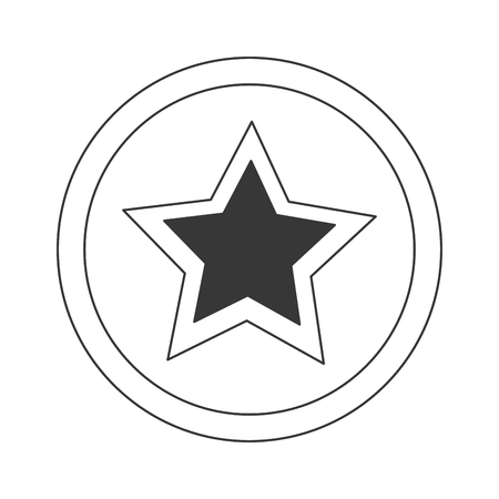 Sign and symbol star stamp isolated vector illustrationのイラスト素材