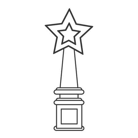 star trophy winner champion icon isolated vector illustrationのイラスト素材