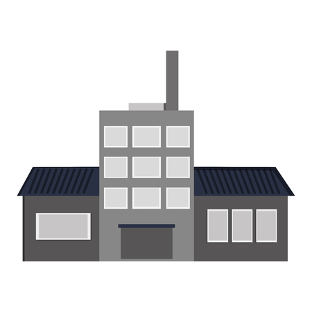 Factory industry industrial icon Isolated vector illustrationのイラスト素材