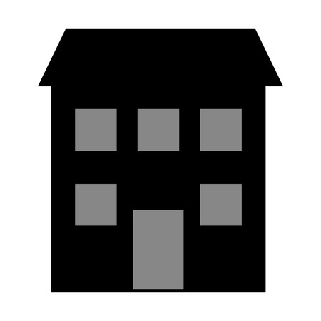 House construction real estate icon isolated vector illustrationのイラスト素材