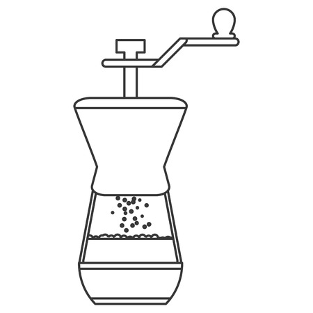 flat design french coffee press icon vector illustrationのイラスト素材