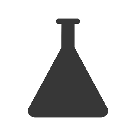 flat design test tube icon vector illustrationのイラスト素材