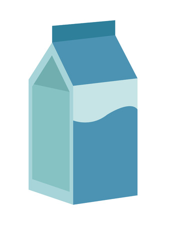 flat design milk carton icon vector illustrationのイラスト素材
