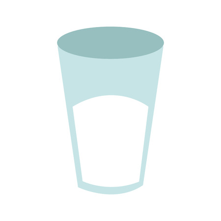 flat design glass cup with liquid icon vector illustrationのイラスト素材