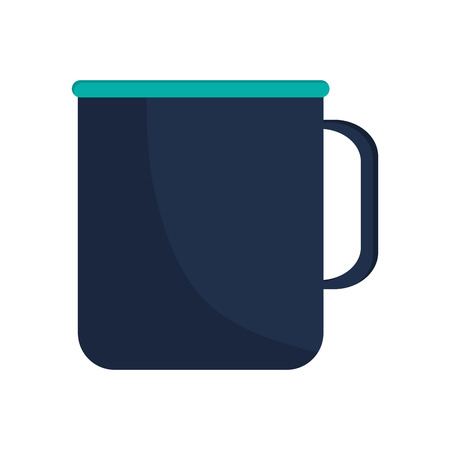 flat design single mug icon vector illustrationのイラスト素材