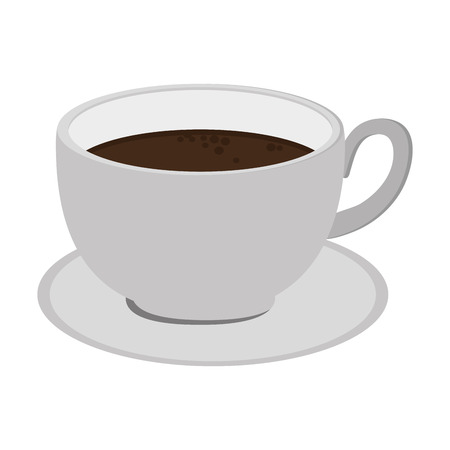 flat design coffee cup icon vector illustrationのイラスト素材