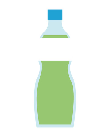 flat design plastic bottle beverage icon vector illustrationのイラスト素材