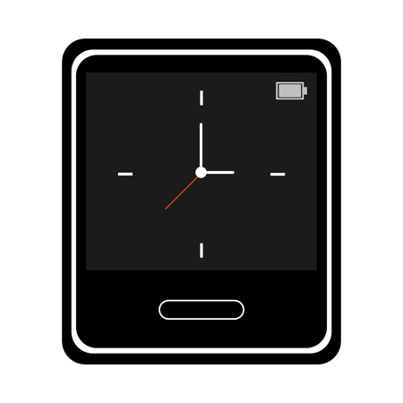 flat design single smartwatch icon vector illustrationのイラスト素材