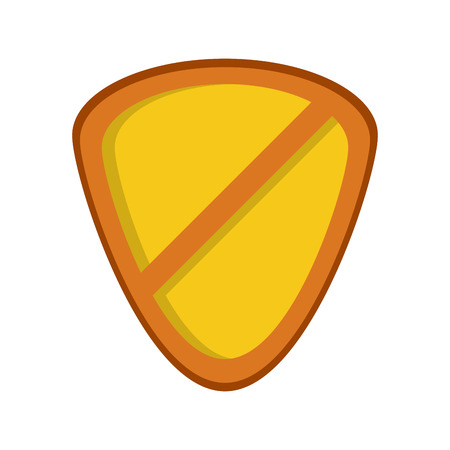 flat design single shield icon vector illustrationのイラスト素材