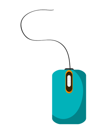 flat design computer mouse icon vector illustrationのイラスト素材