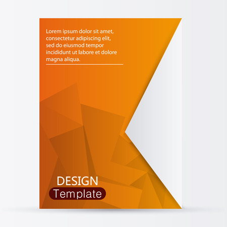 design template orange website decoration layout icon, vector illustrationのイラスト素材
