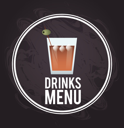 cocktail seal stamp glass summer alcohol icon. drinks and menu design, vector illustrationのイラスト素材