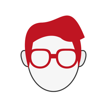 flat design faceless woman portrait icon vector illustrationのイラスト素材