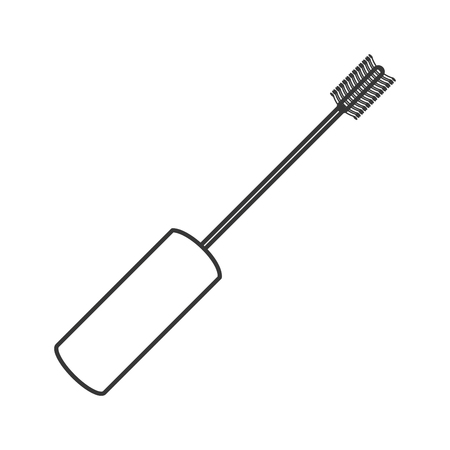 flat design mascara wand icon vector illustrationのイラスト素材