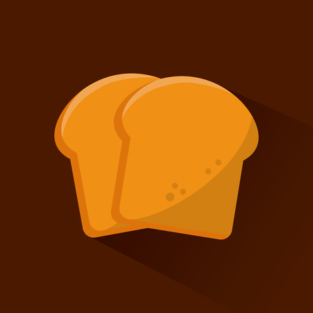bread food bakery shop traditional icon. Colorful design. Vector illustrationのイラスト素材