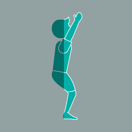 Yoga concept with icon design, vector illustration 10 eps graphic.のイラスト素材