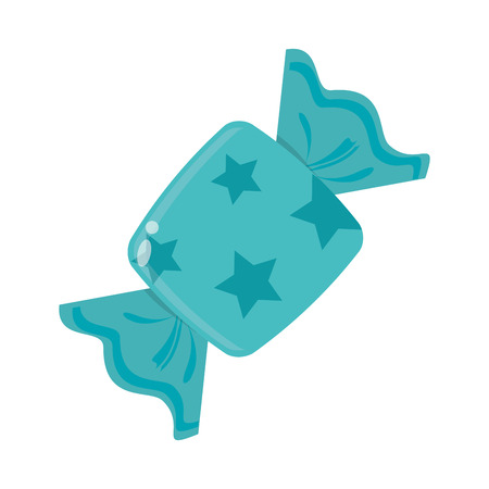 flat design wrapped candy icon vector illustrationのイラスト素材