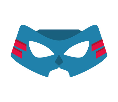 mask costume superhero  cartoon anime male icon. Flat and Isolated illustration. Vector illustrationのイラスト素材