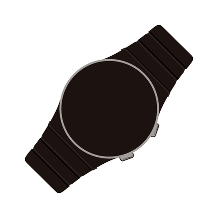 watch gadget time technology icon. Flat and Isolated design. Vector illustrationのイラスト素材