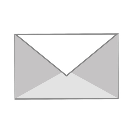 envelope email communication message icon. Flat and Isolated design. Vector illustrationのイラスト素材