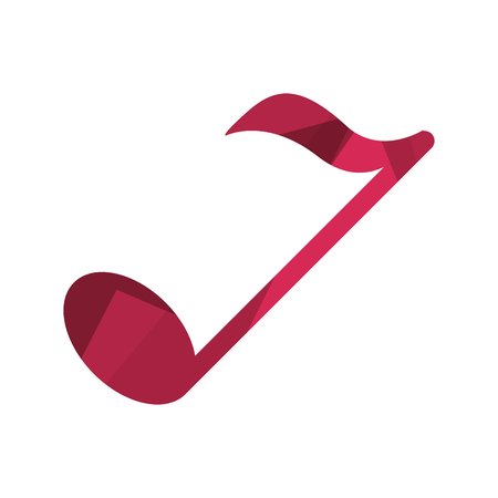 flat design music note icon vector illustrationのイラスト素材