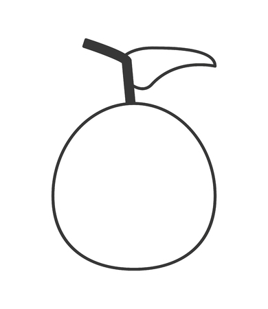 flat design whole tomato icon vector illustrationのイラスト素材