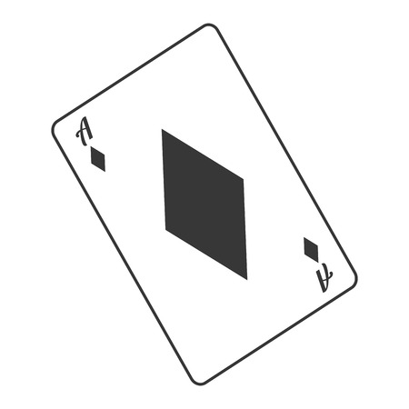 flat design diamond card icon vector illustrationのイラスト素材