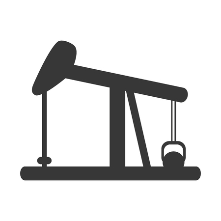 flat design oil pump icon vector illustrationのイラスト素材