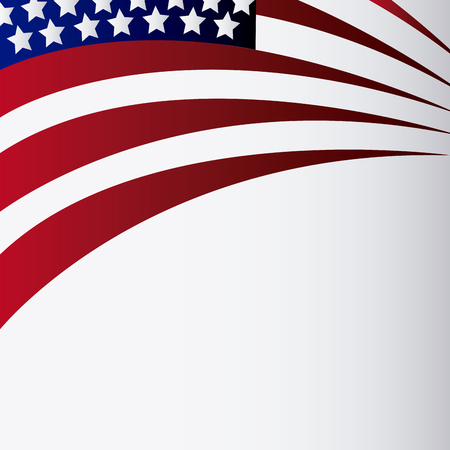 usa flag landmark patriotic united states of america icon. Colorful design. Vector illustrationのイラスト素材