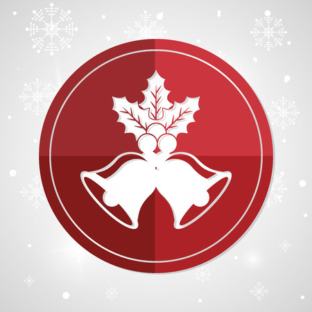 snowflake merry christmas decoration celebration winter theme image vector illustrationのイラスト素材